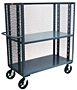 3 Sided Mesh Truck - Bottom and 1 Adjustable Shelf (TZR236-P6, TZR248-P6, TZR360-P6)