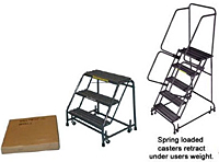 Spring Loaded Casters Ladders